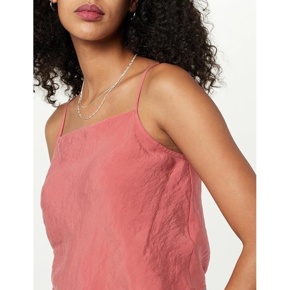 The Drop Women's Helia Relaxed Cropped Tank Top XL Rose Pink NWT - Picture 4 of 4